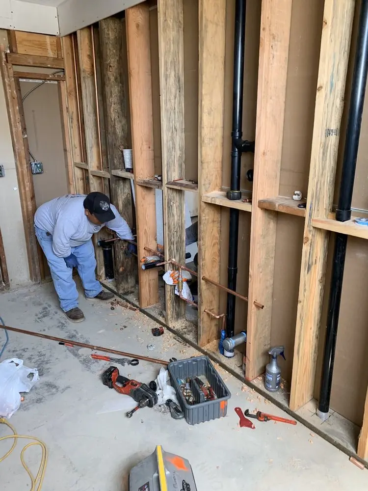 Commercial rough-in plumbing for Water Heater Replacement in Plymouth Hills